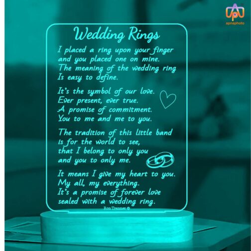 customized gifts for couples with 16 multicolor lights