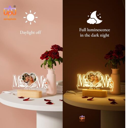 customized gifts for couple with 16 multicolour lights