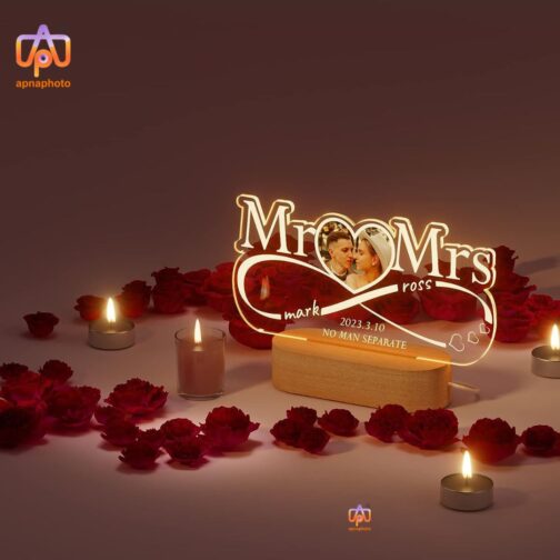 customized gifts for couple with 16 multicolour lights