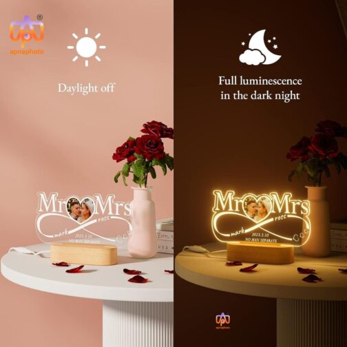 customized gifts for couple with 16 multicolour lights