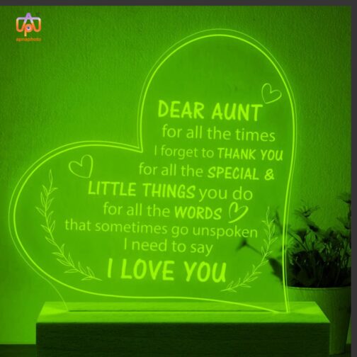 customized gifts for aunt with 16 multicolour lights