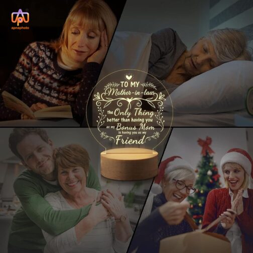 customized gifts for mother in law with 16 multicolor lights