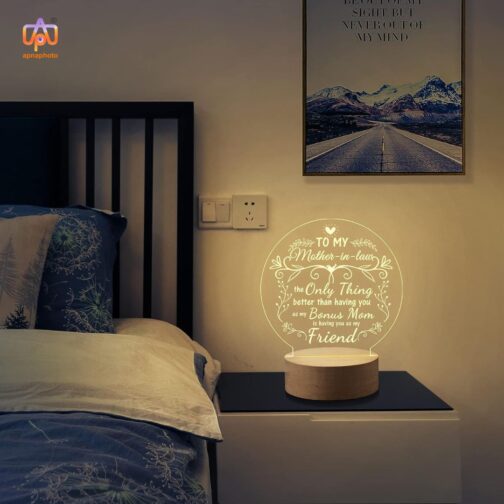 customized gifts for mother in law with 16 multicolor lights