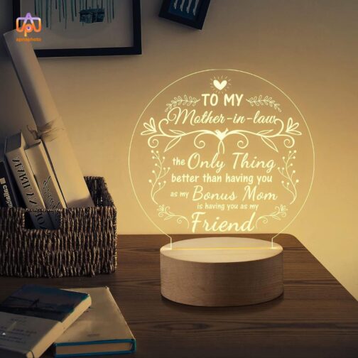 customized gifts for mother in law with 16 multicolor lights