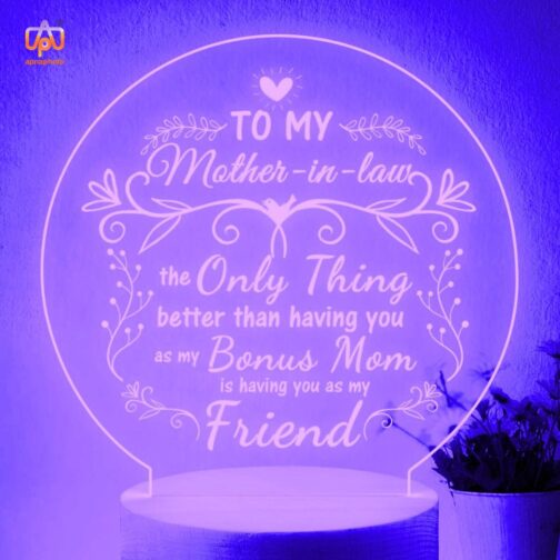 customized gifts for mother in law with 16 multicolor lights