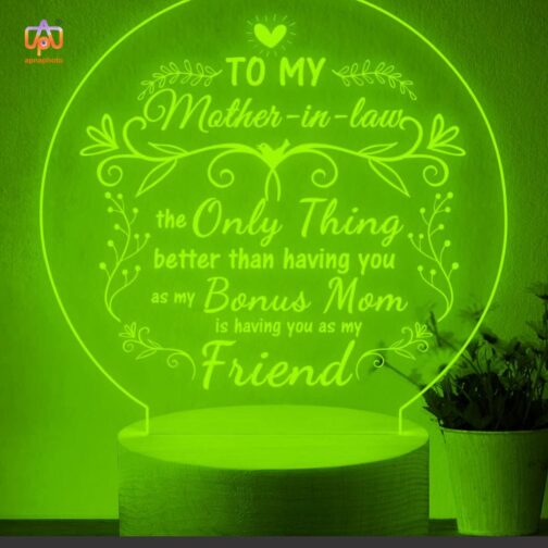 customized gifts for mother in law with 16 multicolor lights