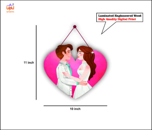 apna photo wall hanging Heart Couple