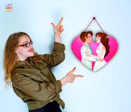 apna photo wall hanging Heart Couple