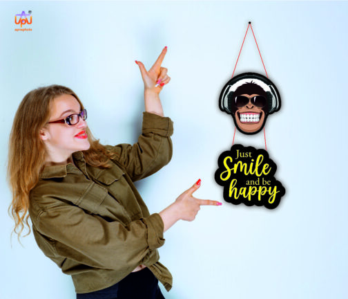 apna photo wall hanging Just Smile And Be Happy