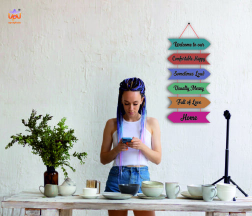 apna photo wall hanging Welcome To Our Comfortable Happy