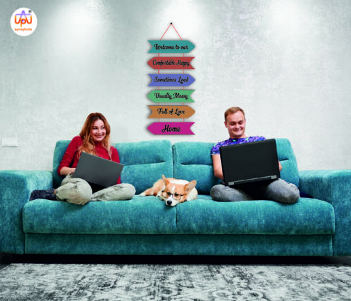 apna photo wall hanging Welcome To Our Comfortable Happy