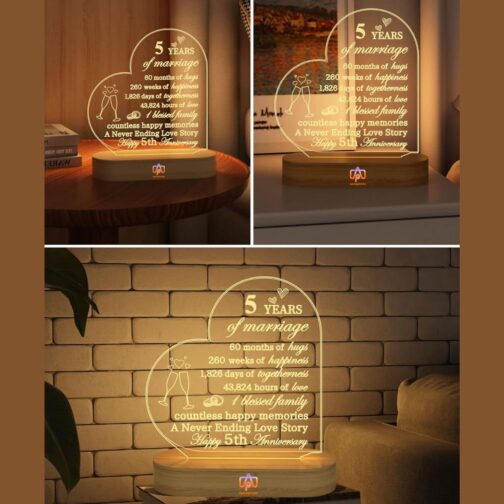 apnaphoto 3d illusion 5 years night lamp