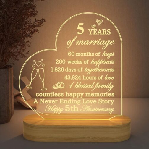 apnaphoto 3d illusion 5 years night lamp