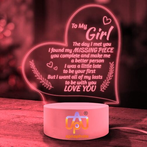 apnaphoto 3d illusion i love you night lamp