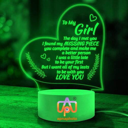 apnaphoto 3d illusion i love you night lamp