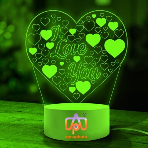 apnaphoto 3d illusion i love you night lamp