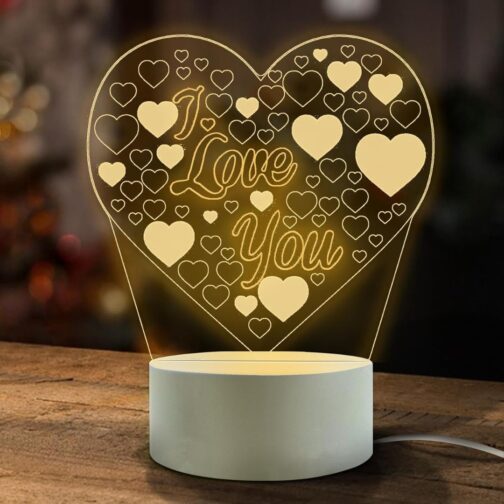 apnaphoto 3d illusion i love you night lamp