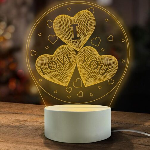 apnaphoto 3d illusion i love you night lamp