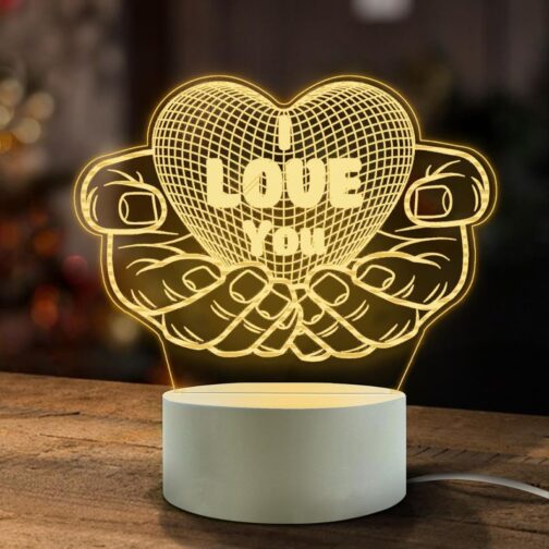 apnaphoto 3d illusion i love you night lamp