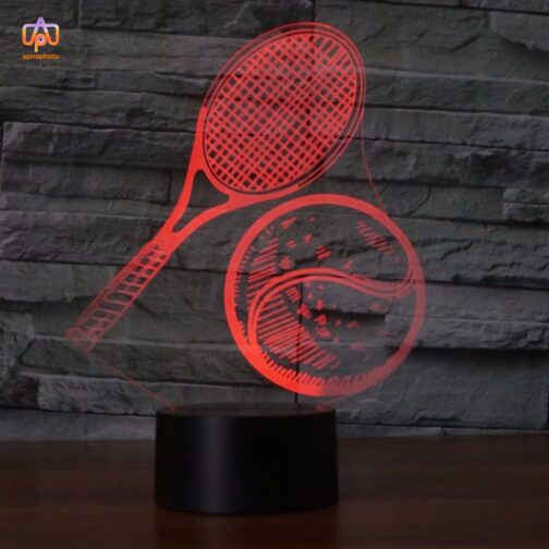 apnaphoto 3d illusion badminton night lamp