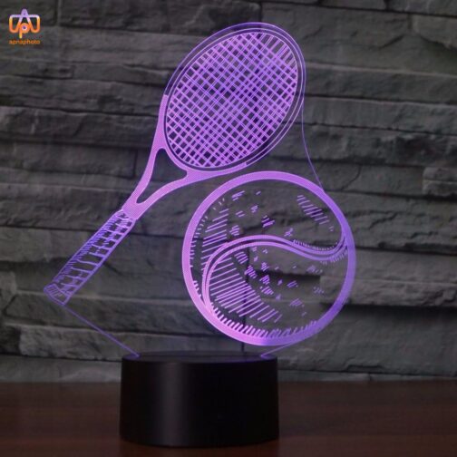 apnaphoto 3d illusion badminton night lamp