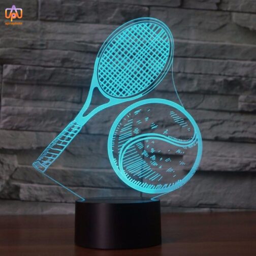 apnaphoto 3d illusion badminton night lamp