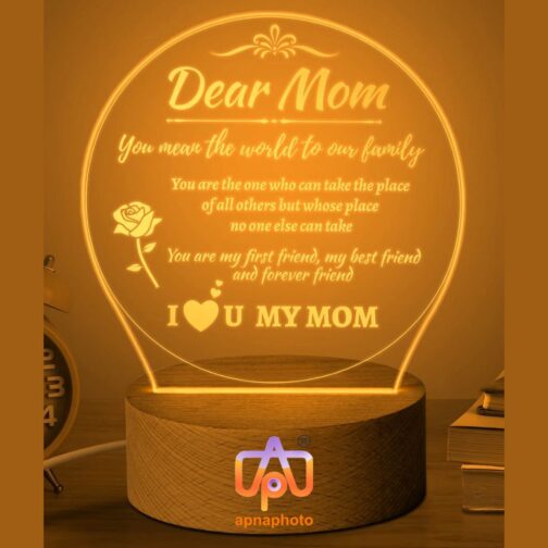 apnaphoto 3d illusion for mom night lamp