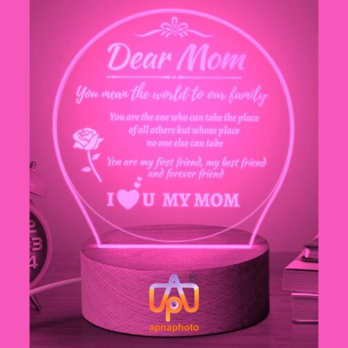 apnaphoto 3d illusion for mom night lamp