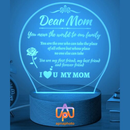 apnaphoto 3d illusion for mom night lamp