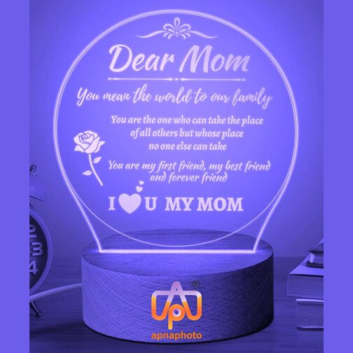 apnaphoto 3d illusion for mom night lamp