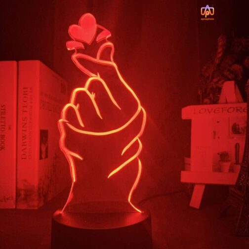 apnaphoto 3d illusion love night lamp