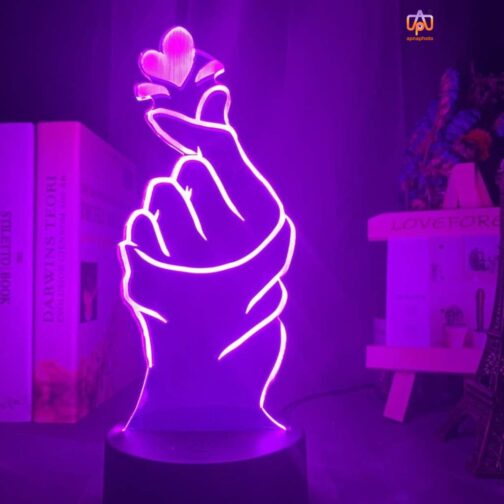 apnaphoto 3d illusion love night lamp