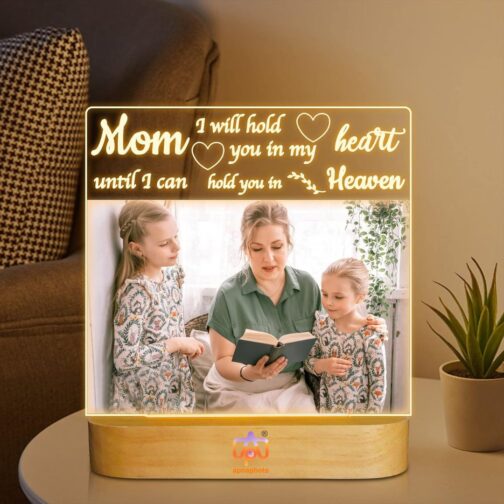 apnaphoto 3d illusion mom heart photo lamp