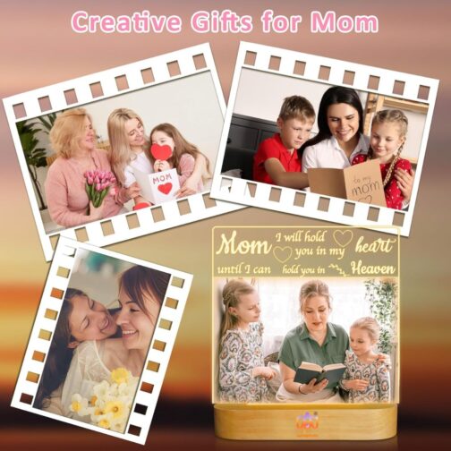 apnaphoto 3d illusion mom heart photo lamp