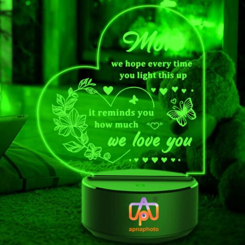 apnaphoto 3d illusion mom we love you night lamp