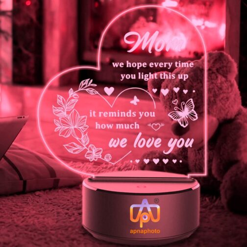 apnaphoto 3d illusion mom we love you night lamp