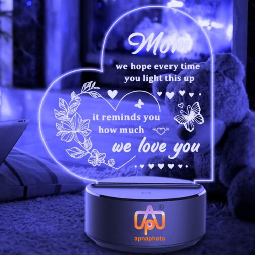 apnaphoto 3d illusion mom we love you night lamp