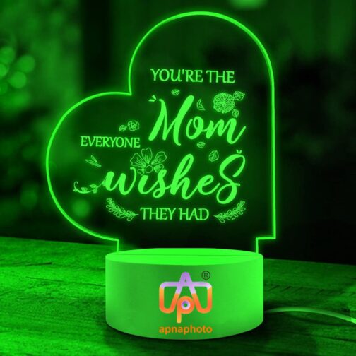 apnaphoto 3d illusion mom wishes night lamp