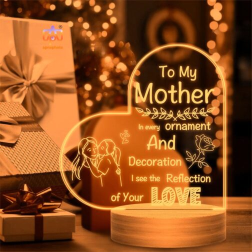 apnaphoto 3d illusion mother love night lamp