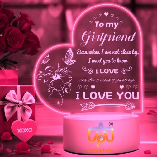 apnaphoto 3d illusion girlfriend night lamp