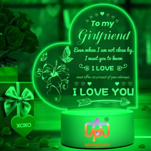 apnaphoto 3d illusion girlfriend night lamp